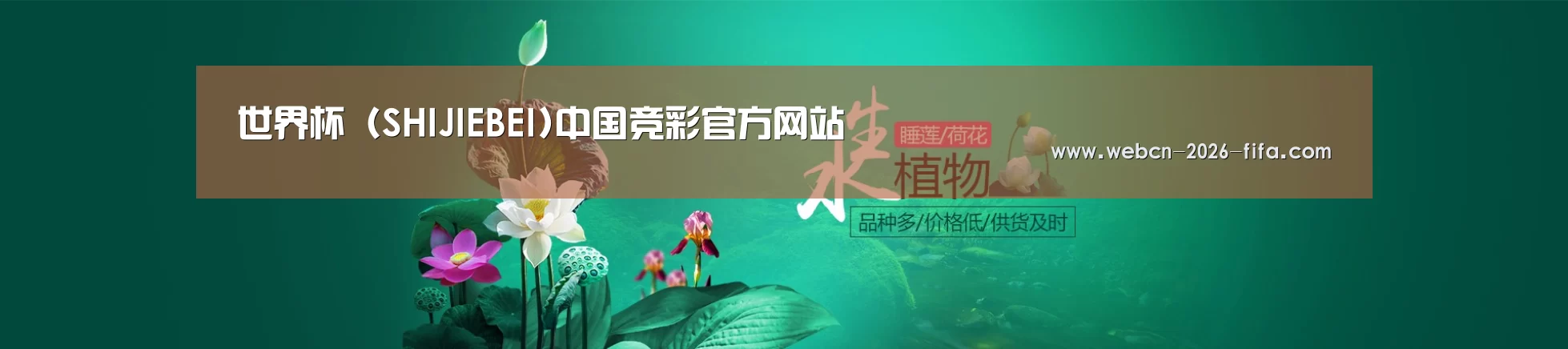 鲜花水草花卉网站模板